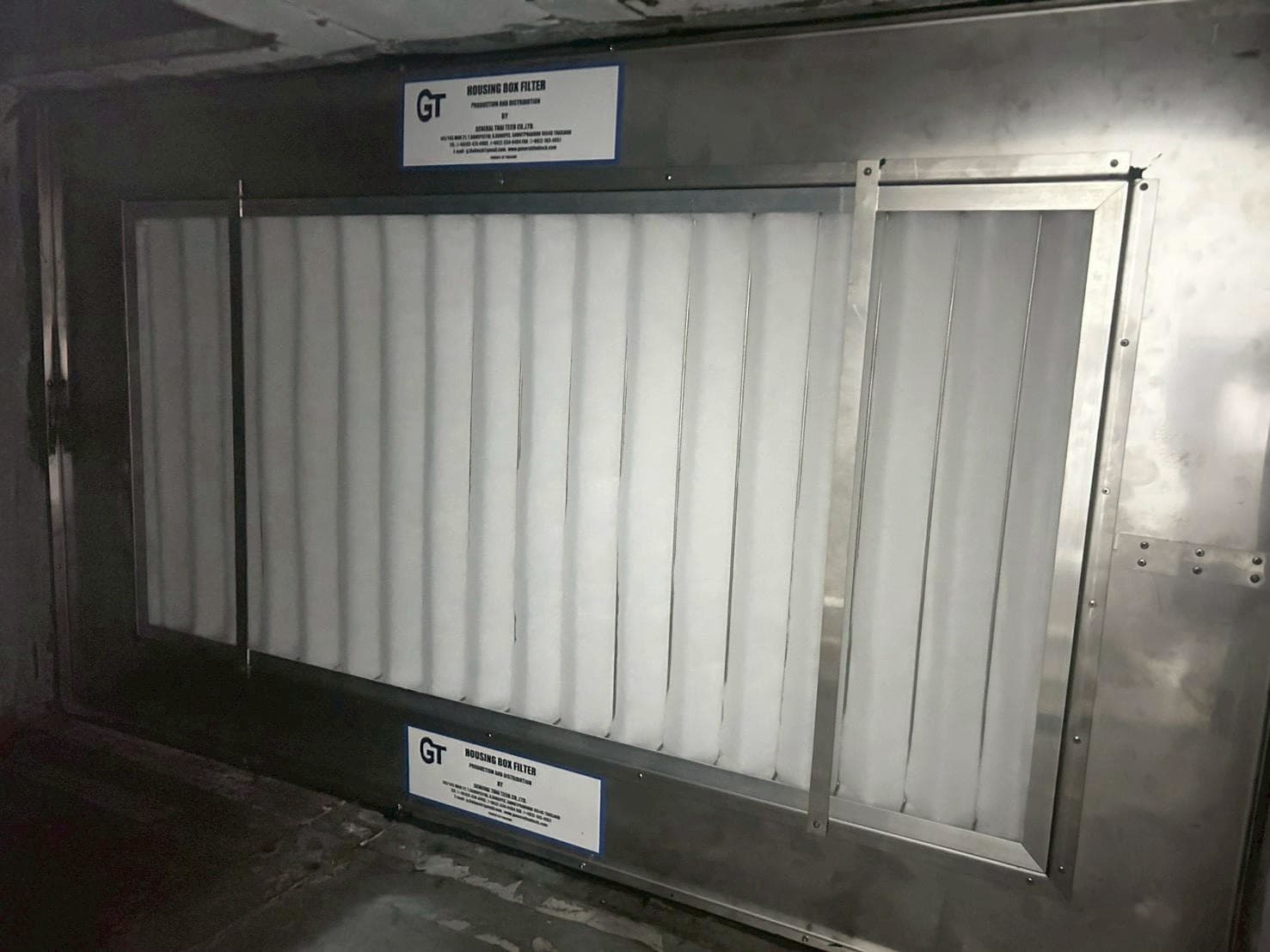 Housing Box Filter ของ General Thai Tech ที่ติดตั้งในระบบจ่ายลมของโรงงาน